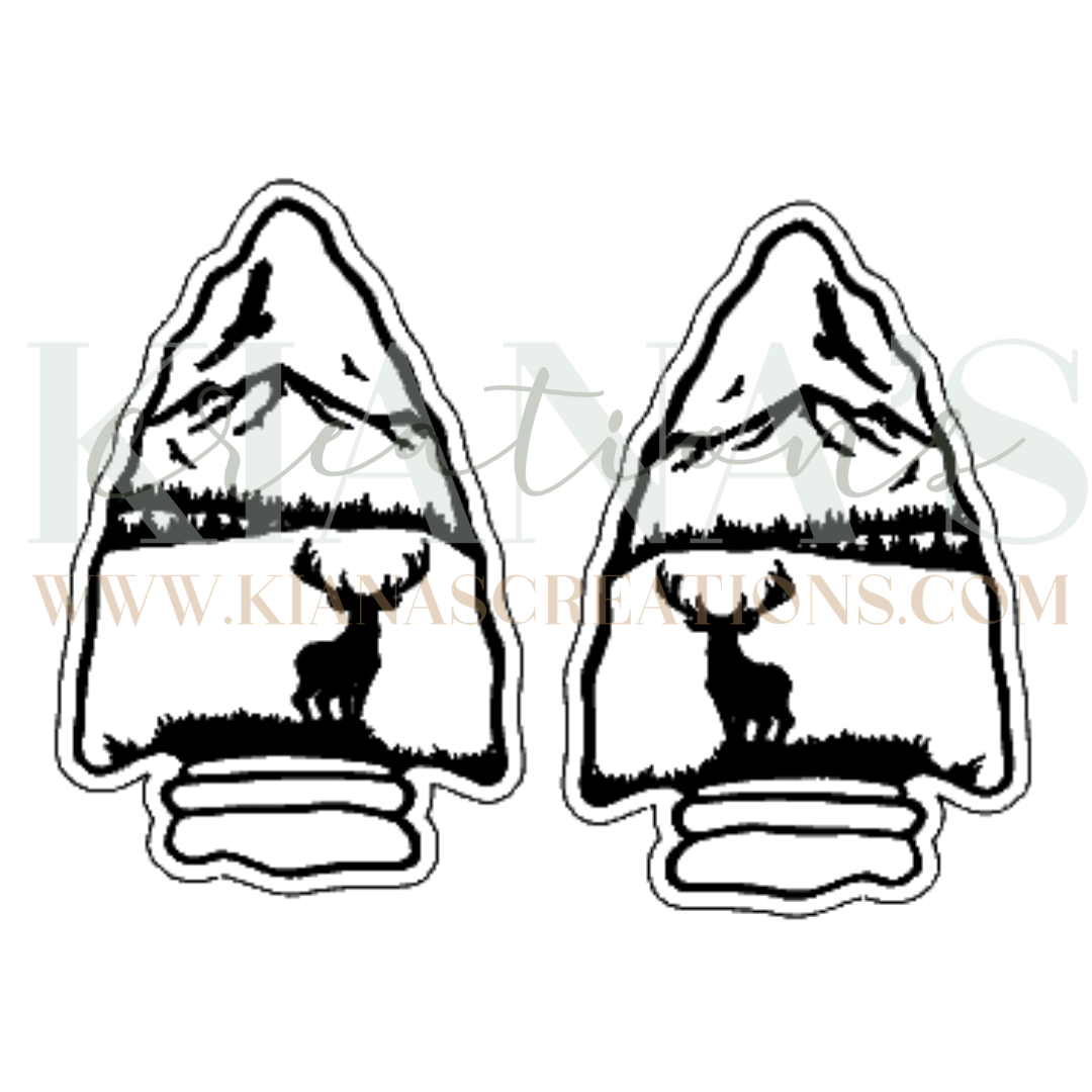 Bear Arrowhead Cabochon - You choose the color!