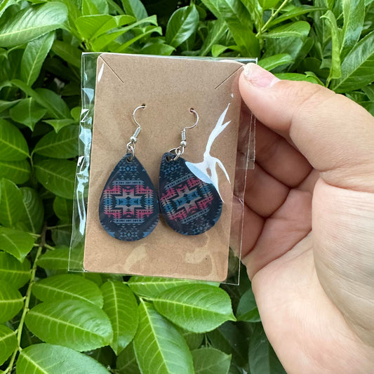 Aztec Tear Drop Earring