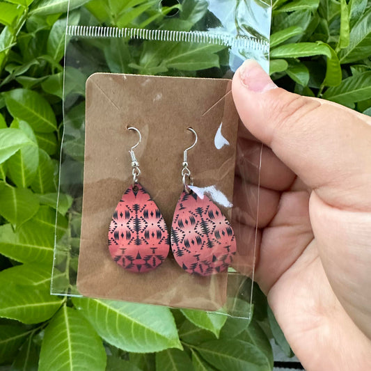 Aztec Tear Drop Earring