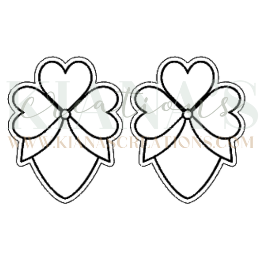 Strawberry Heart Wood Cabochon