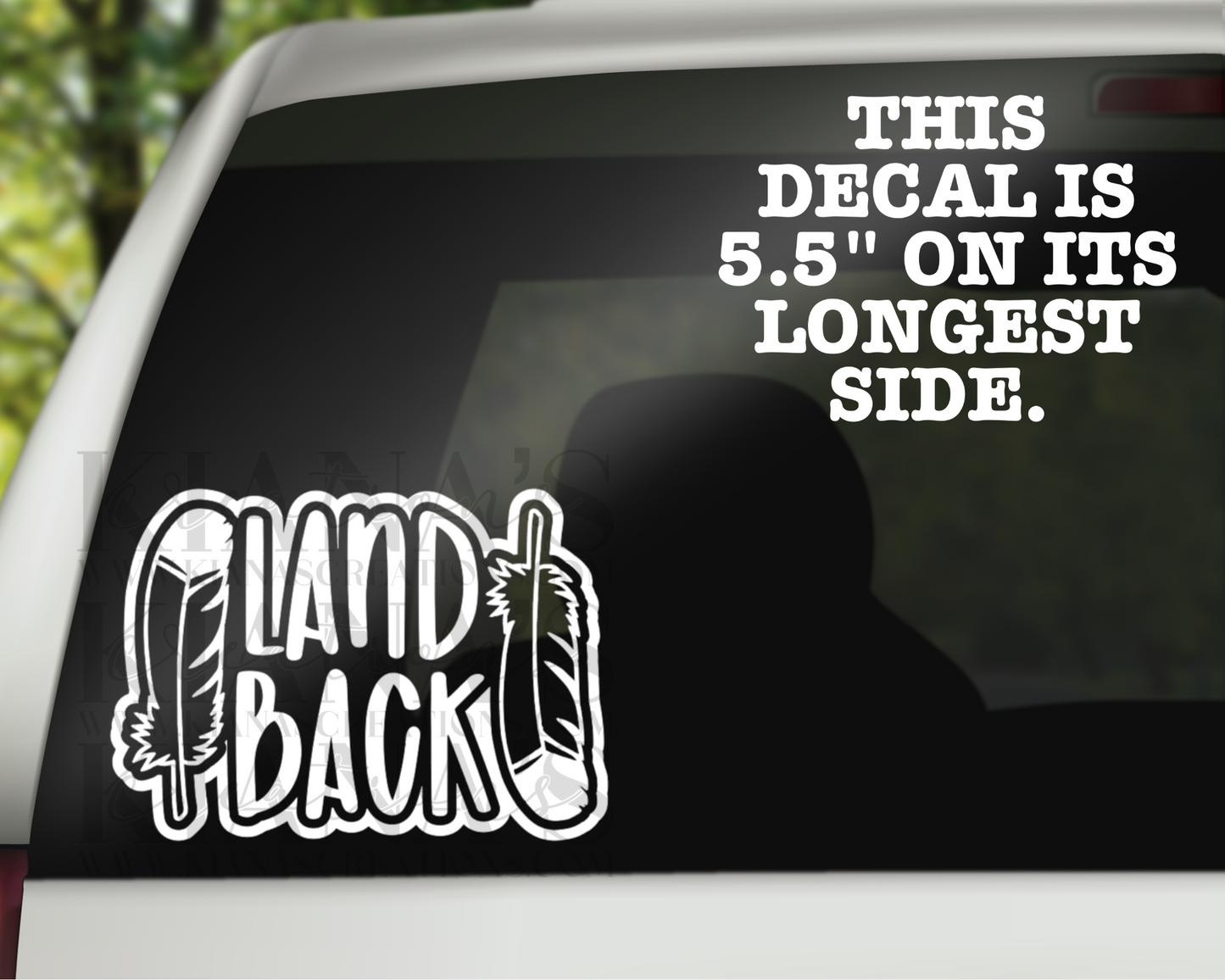 Land Back Decal