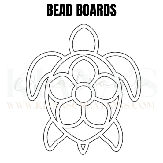 Turtle with flower Bead Board