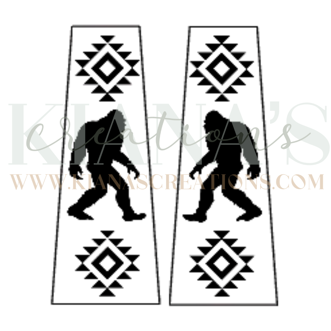 Big Foot Trapezoid Acrylic Cabochon- Choose your color acrylic!