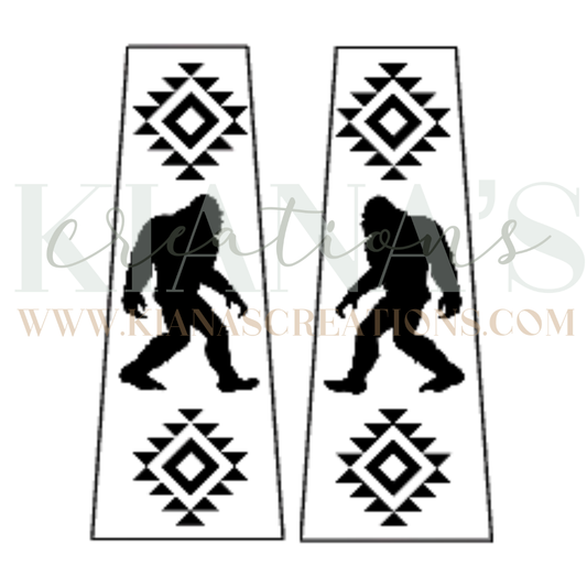 Big Foot Trapezoid Acrylic Cabochon- Choose your color acrylic!