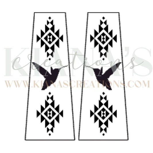 Hummingbird Trapezoid Acrylic Cabochon- Choose your color acrylic!