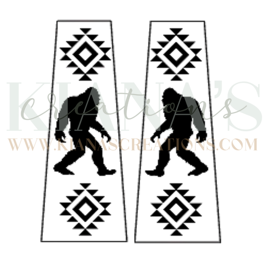 Big Foot Trapezoid Wood Cabochon