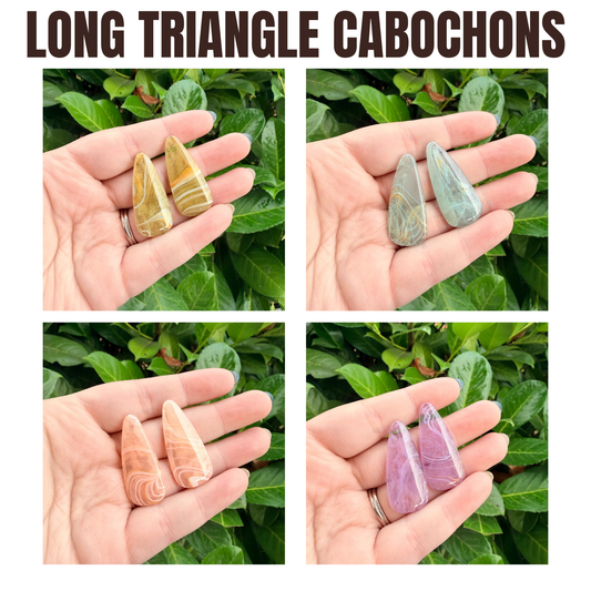 Long Triangle Resin Cabochons