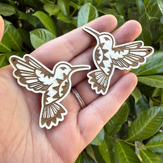Hummingbird Wood Cabochon
