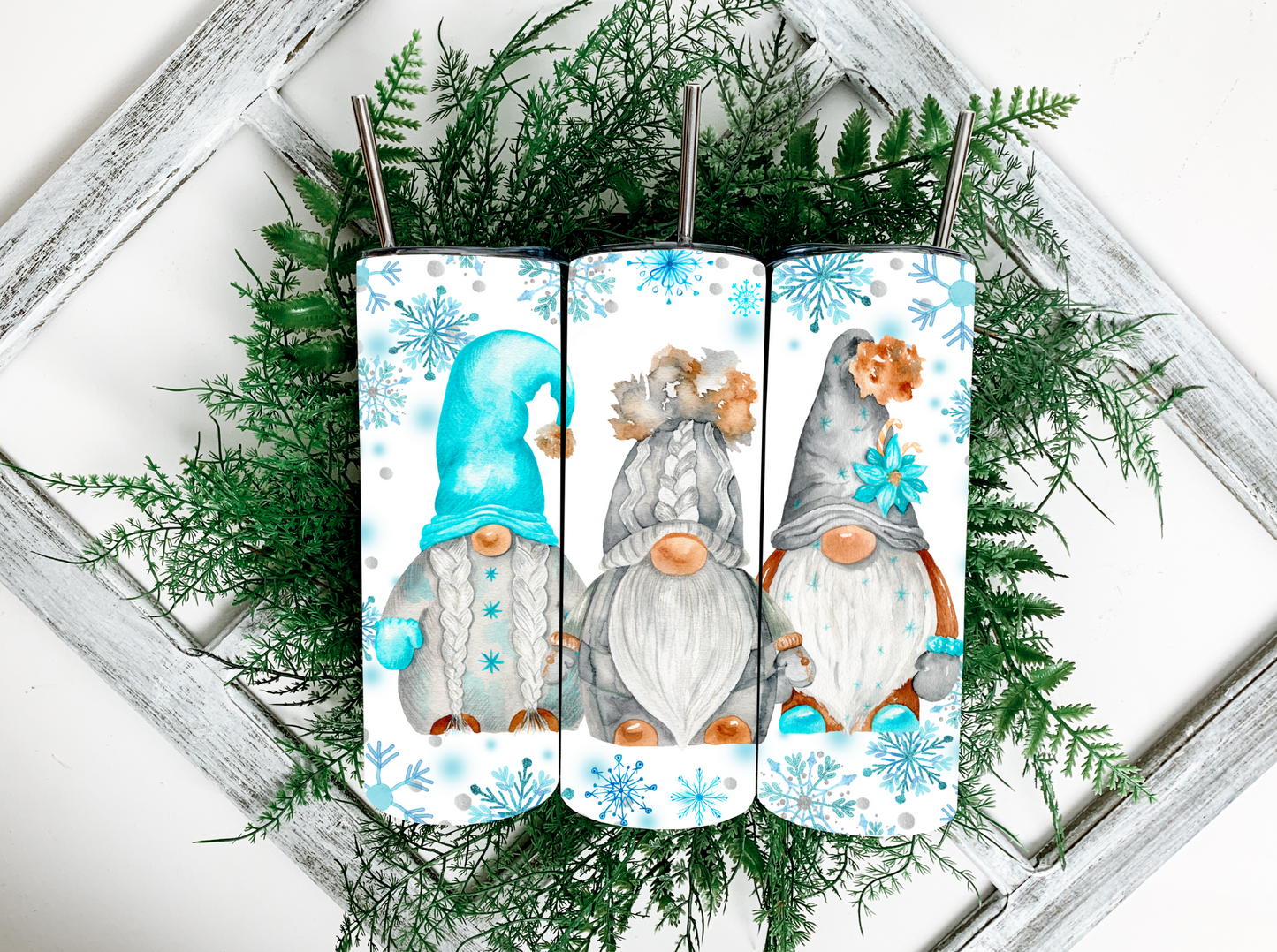 Snowy Gnome Tumbler