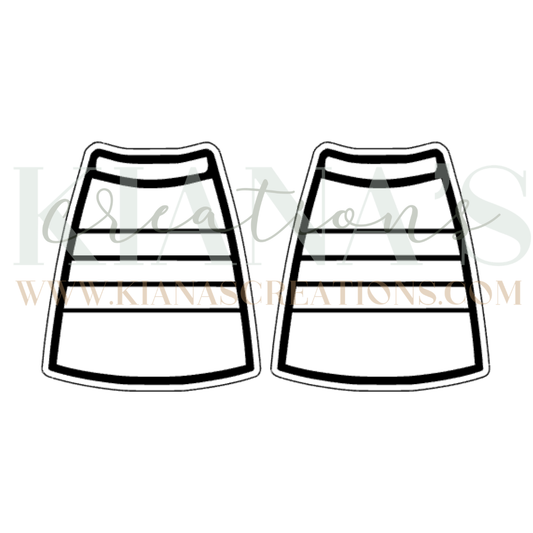 Ribbon Skirt Cabochon - You choose the color!