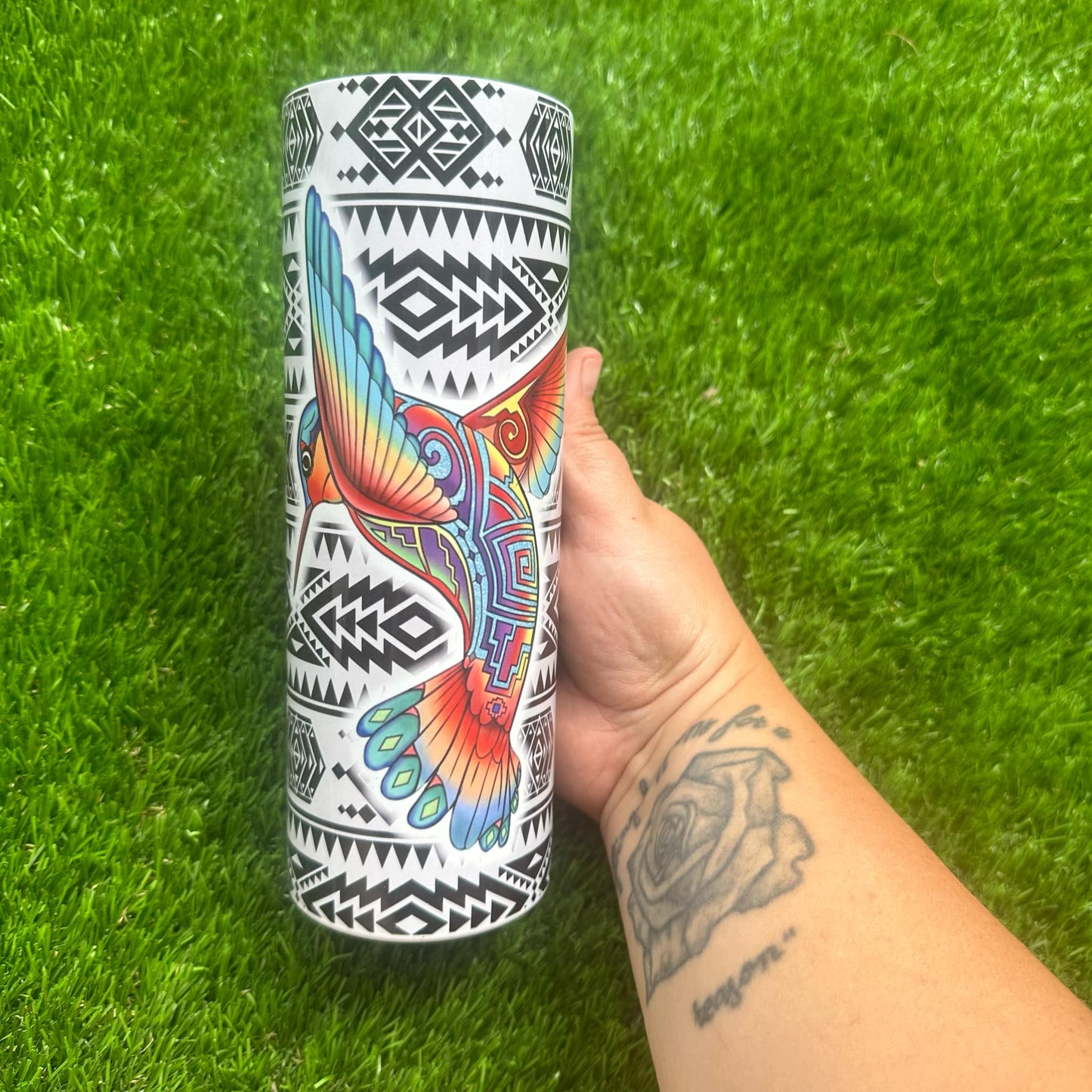 Hummingbird Aztec Tumbler