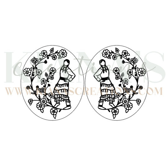 Jingle Dancer Acrylic Cabochon- Choose your color acrylic!