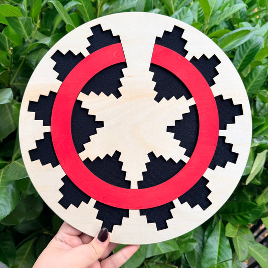 Basket Weave Wood Bead Board