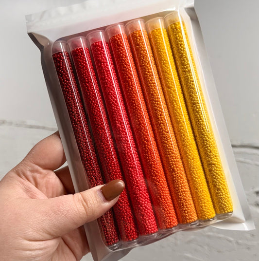 Fire colors 11/0 Seed Bead Set
