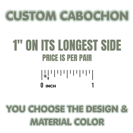 Custom 1" MINI Cabochon - You choose the color & Design!