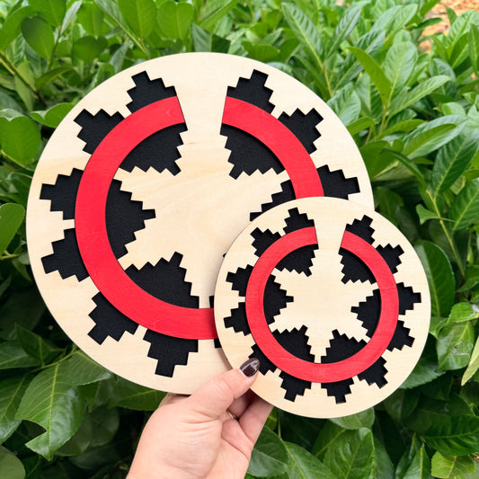 Basket Weave Wood Bead Board