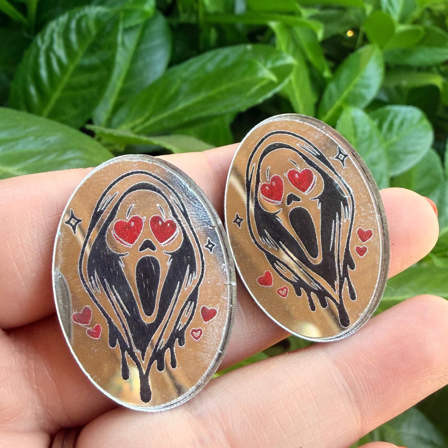 Halloween Silver Mirror Cabochon Collection