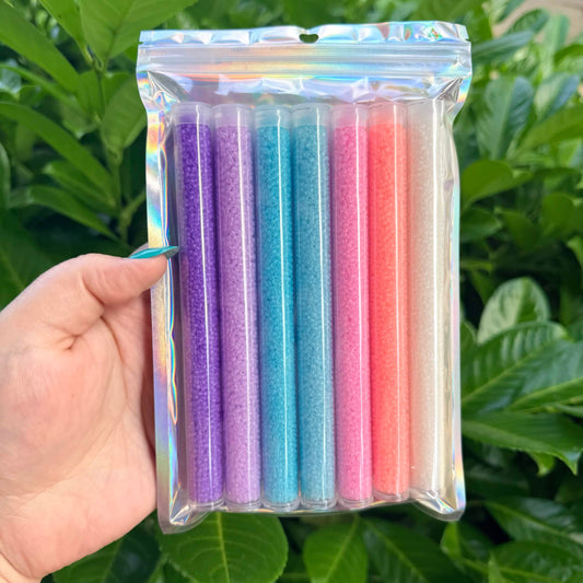 Matte 11/0 Glow n the dark seed bead small set #2