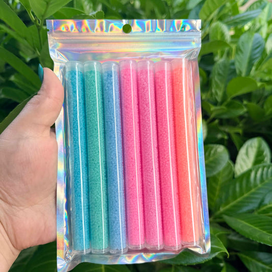 Matte 11/0 Glow n the dark seed bead small set #8