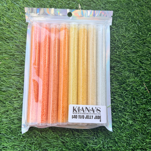 11/0 Jelly Jade Set 6