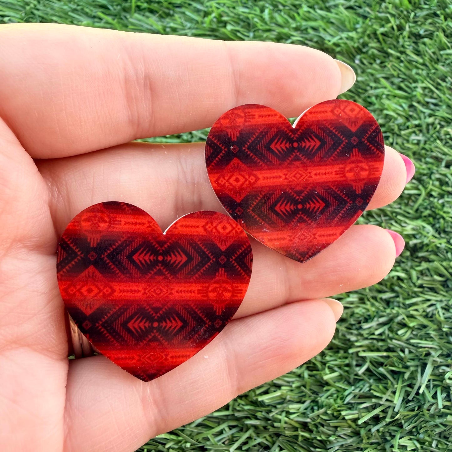 Heart Customized Acrylic Cabochon