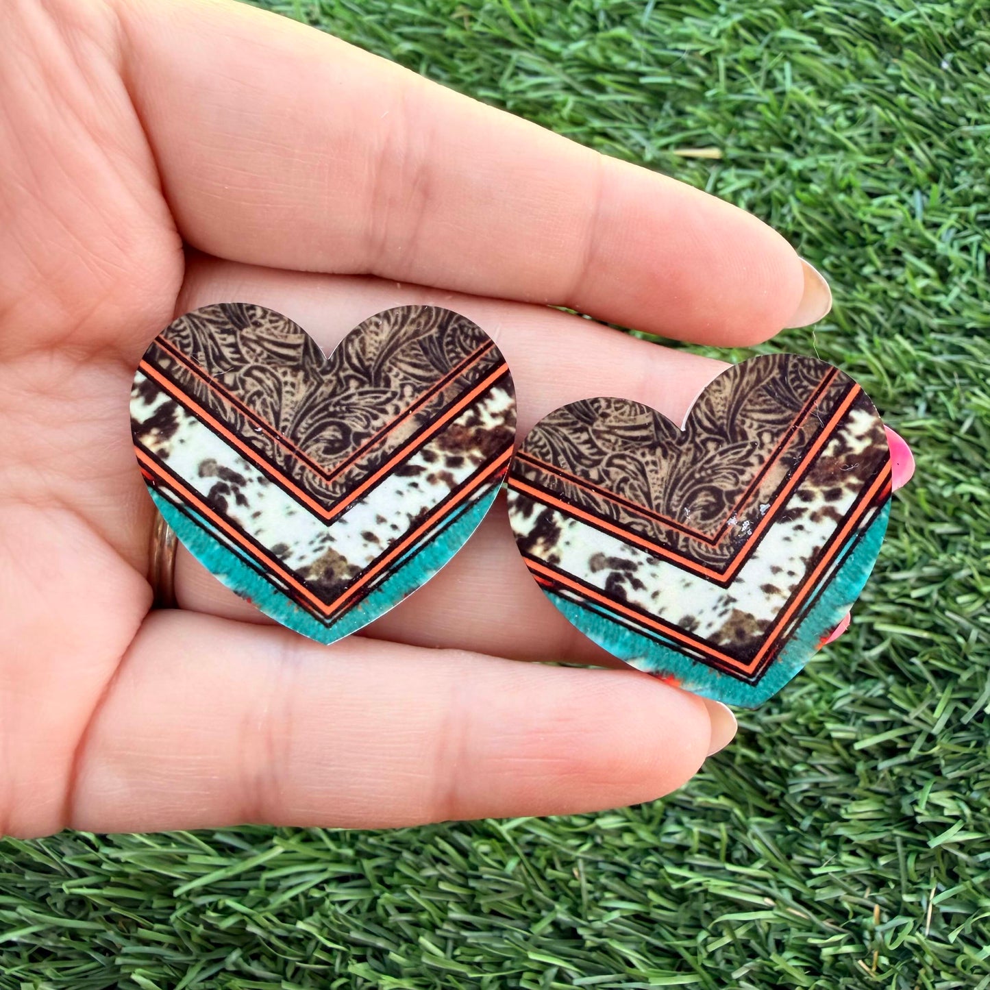 Heart Customized Acrylic Cabochon