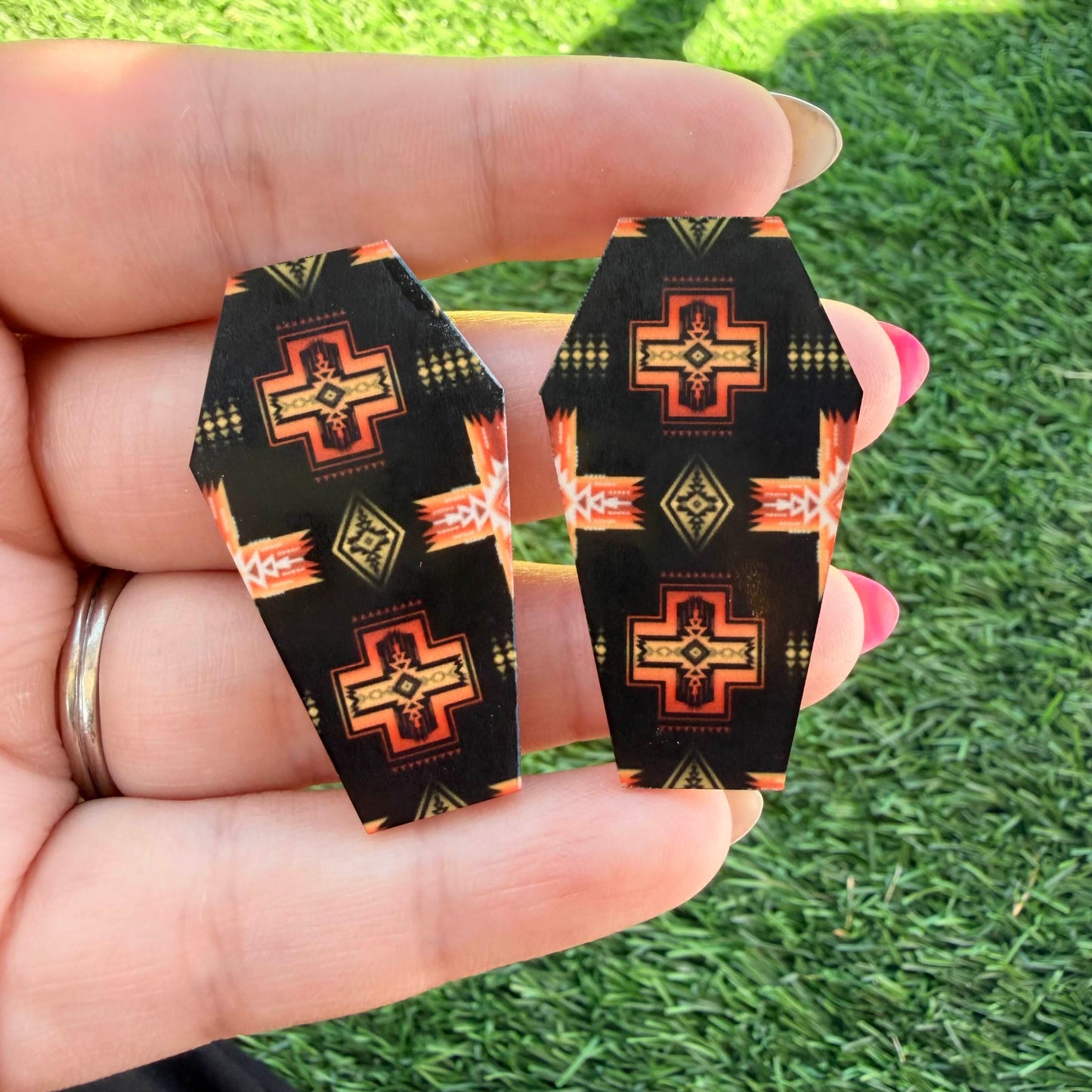 Coffin Customized Acrylic Cabochon