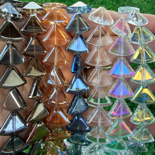 14mm Triangle Beads
