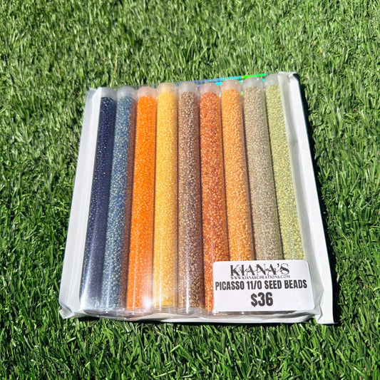 Transparent Picasso 11/0 Seed Beads Set