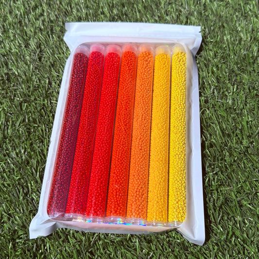 Fire colors 11/0 Seed Bead Set