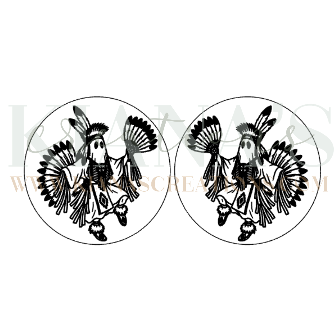 Halloween Traditional Dancer Cabochon - You choose the color!