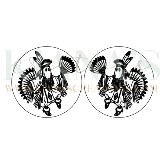 Halloween Traditional Dancer Cabochon - You choose the color!