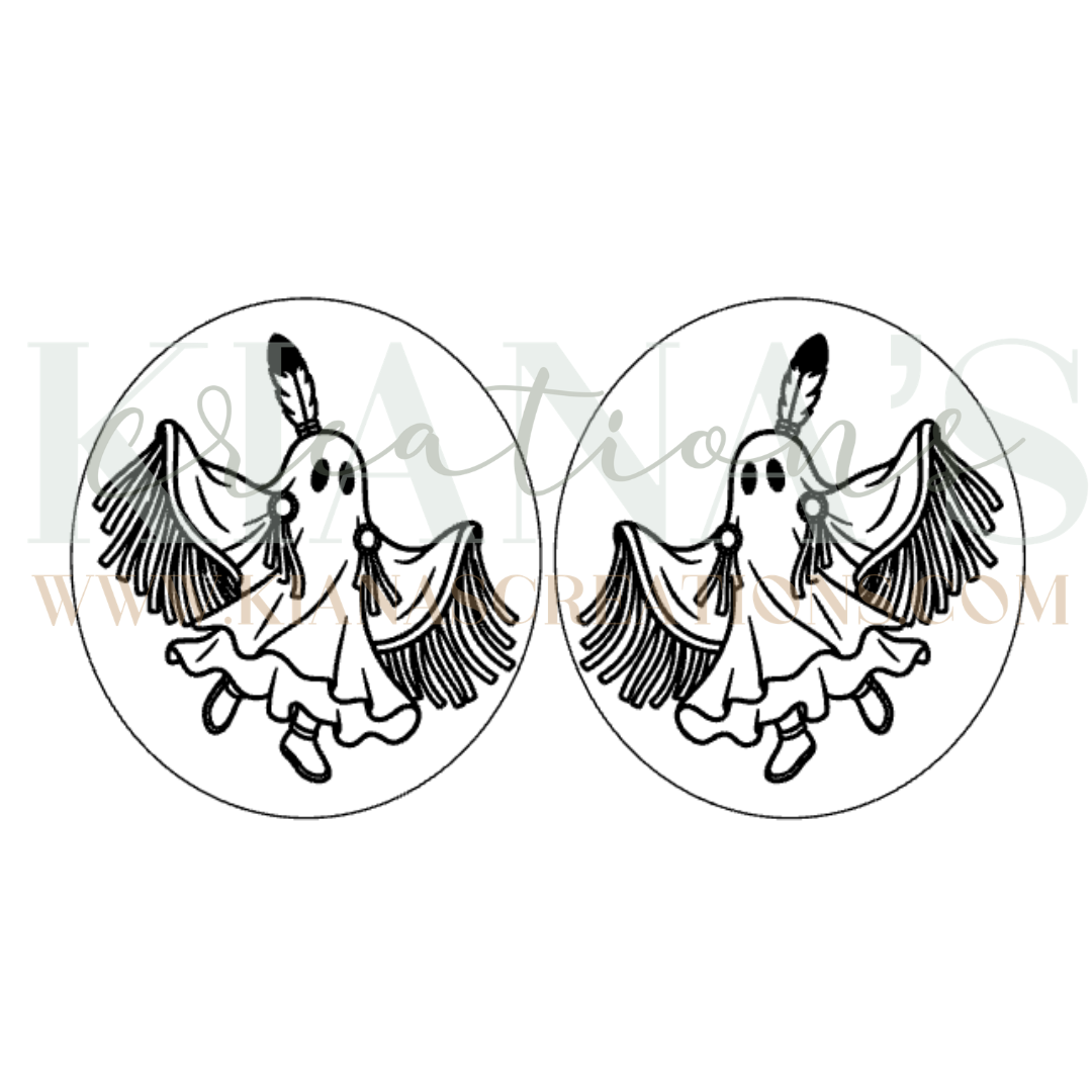 Halloween Shawl Dancer Cabochon - You choose the color!