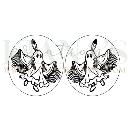 Halloween Shawl Dancer Cabochon - You choose the color!