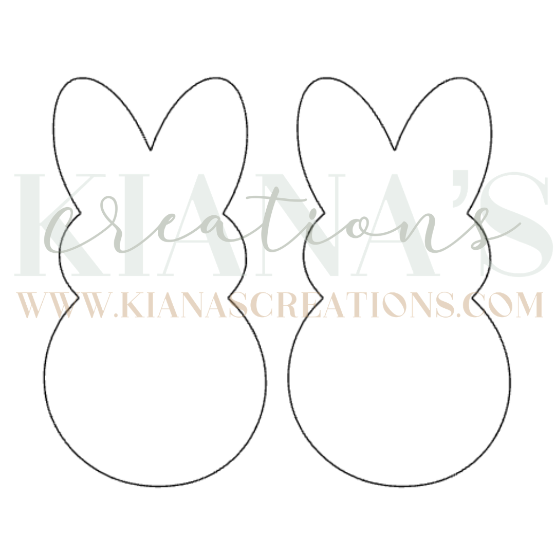 Bunny Acrylic Cabochon- Choose your color!