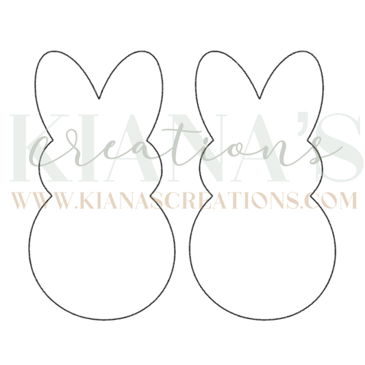 Bunny Acrylic Cabochon- Choose your color!