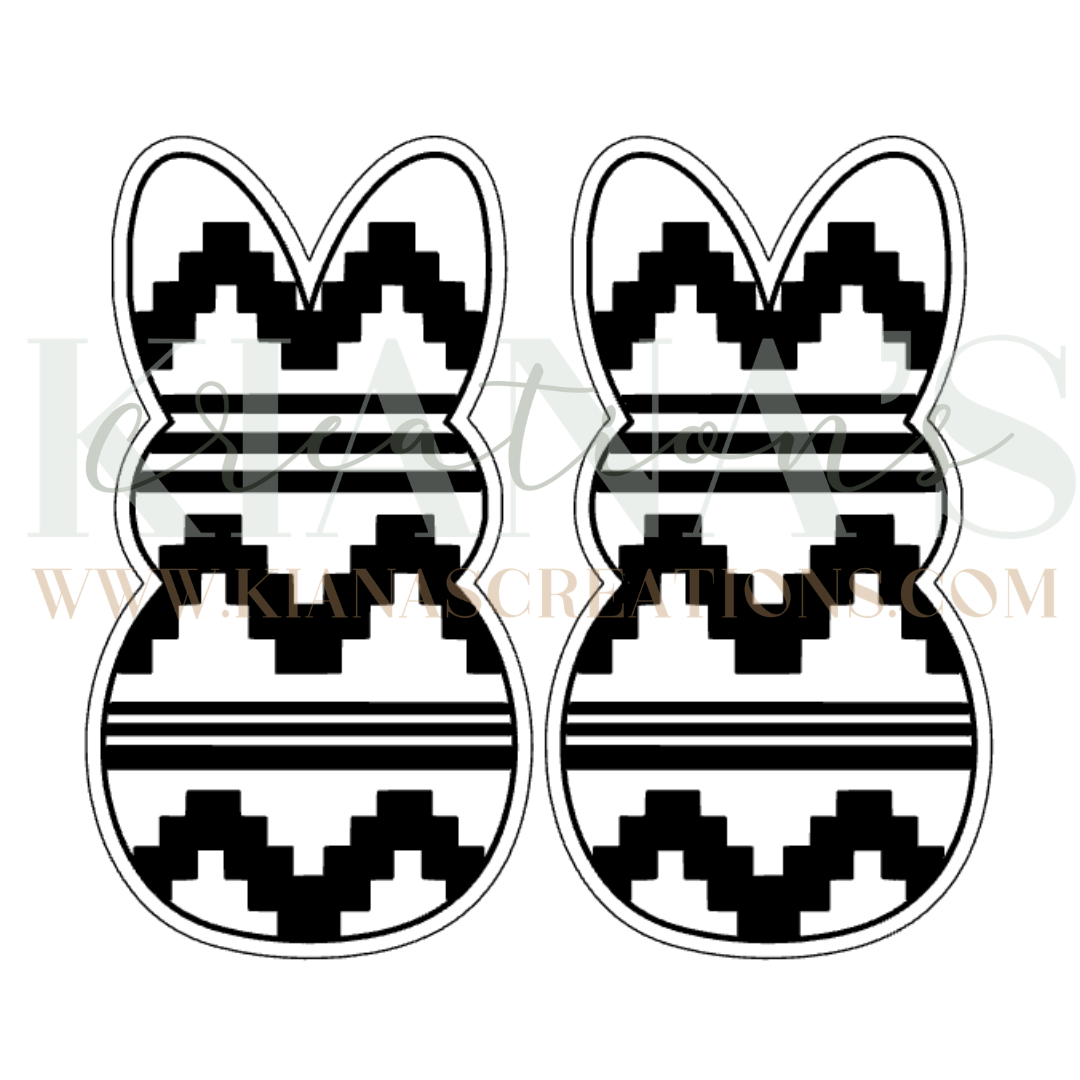 Basket Bunny Acrylic Cabochon- Choose your color!