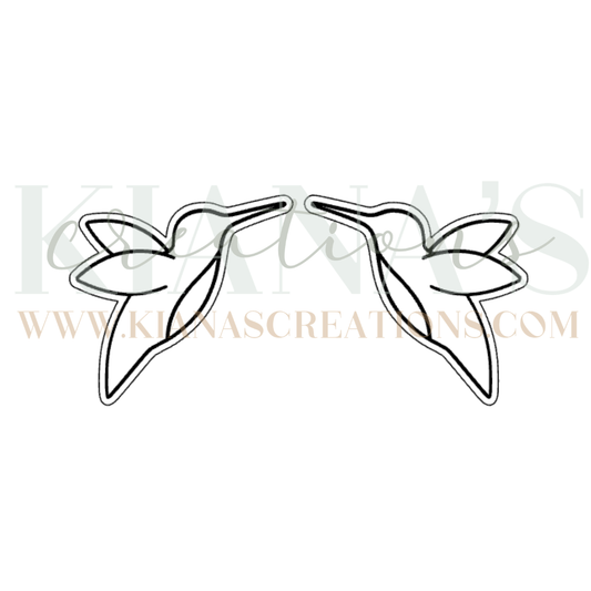 Hummingbird Acrylic Cabochon- Choose your color!