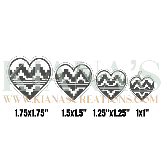 Basket Heart Acrylic Cabochon- Choose your color!