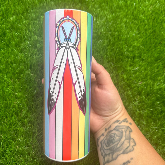 Two-Spirit Flag Tumbler