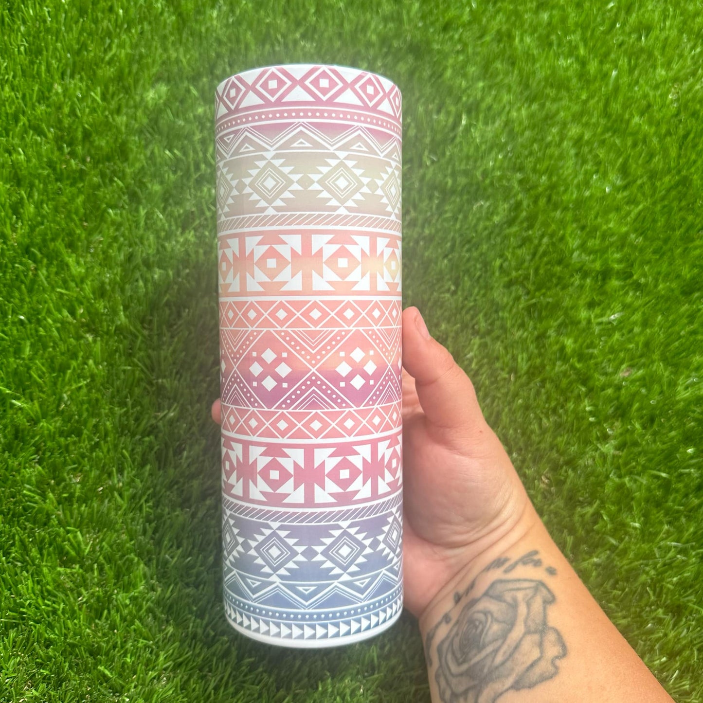 Pastel Aztec Tumbler