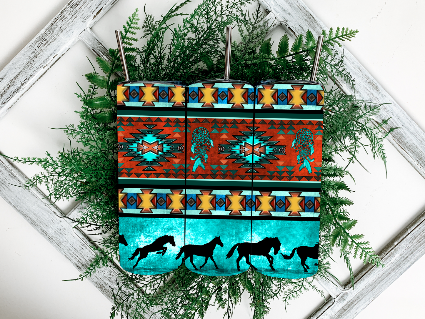 Horse Aztec Tumbler