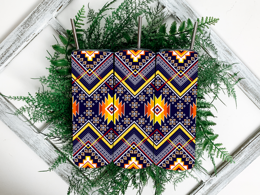 Dark Aztec Tumbler