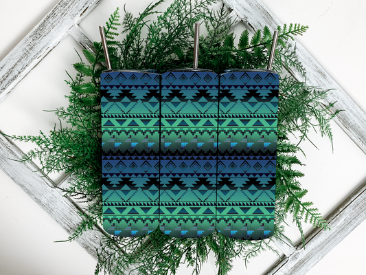 Blues Aztec Tumbler