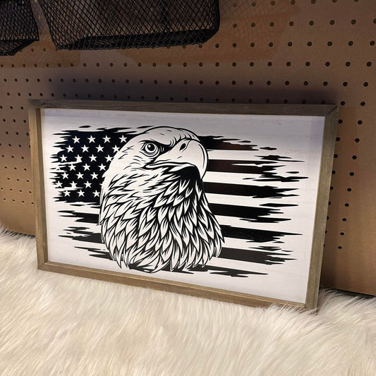 Eagle Flag Sign