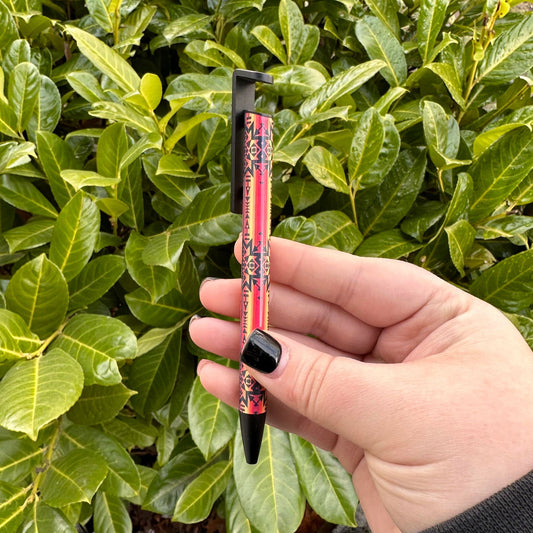 Hot Aztec Pen w/ a Phone Stand