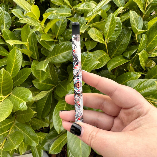 Cow Print Aztec Pen w/ a Phone Stand
