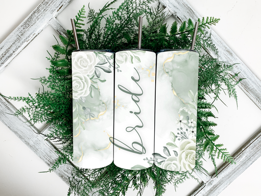 Bride Greenery Tumbler