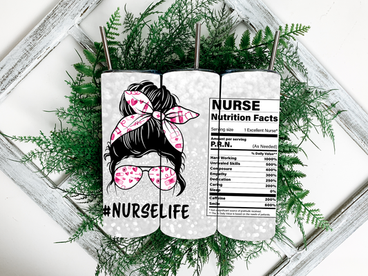 Female Nurse Life Tumbler