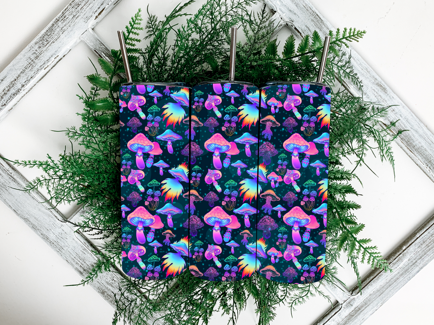 Vibrant Mushroom Tumbler